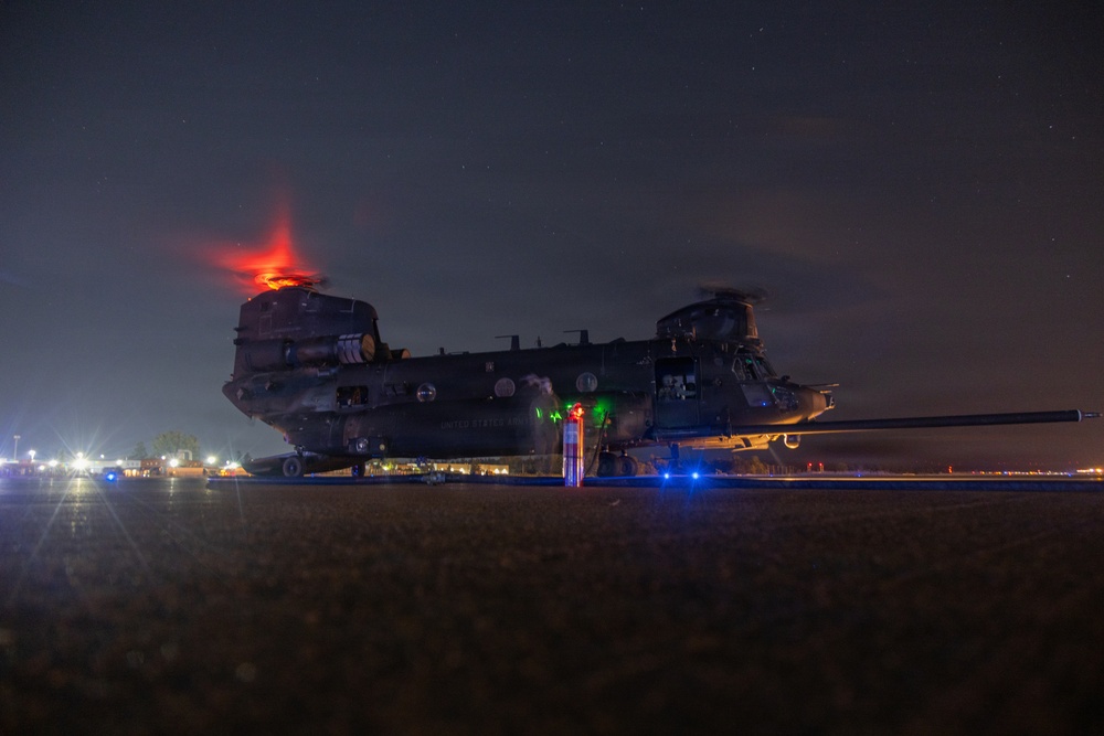VMGR-152 executes aviation delivered ground refueling training with 160th SOAR