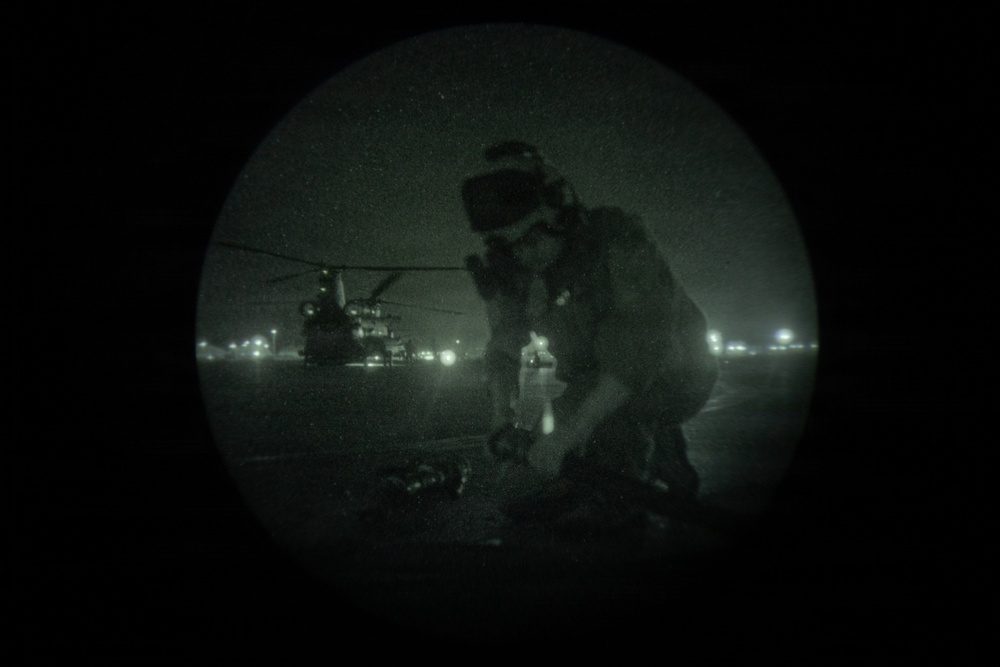 VMGR-152 executes aviation delivered ground refueling training with 160th SOAR
