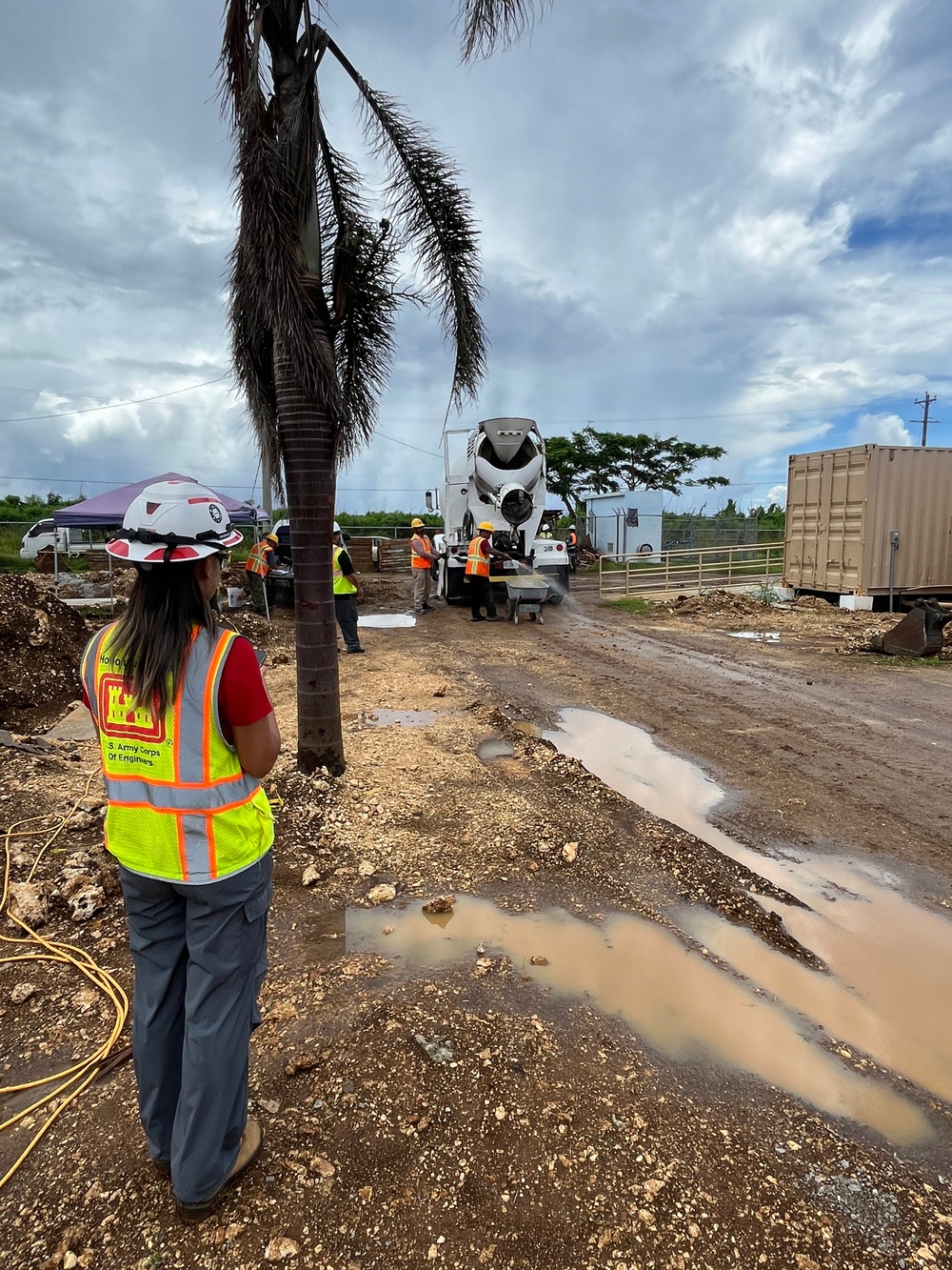 Concrete Pours  at Koblerville Elementary School