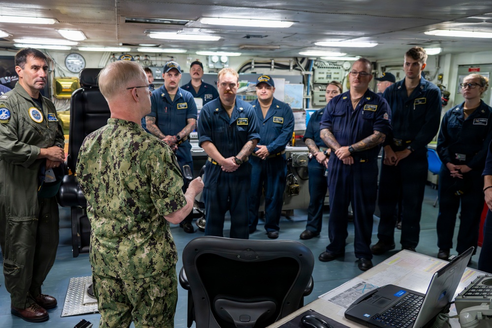 CNO and MCPON visit USS Nimitz