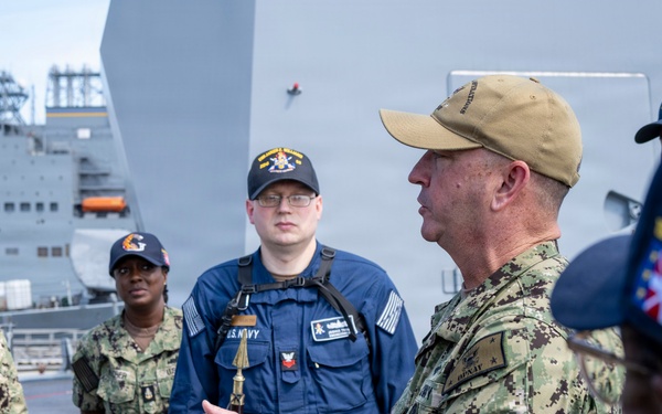 CNO and MCPON visit USS James E. Williams