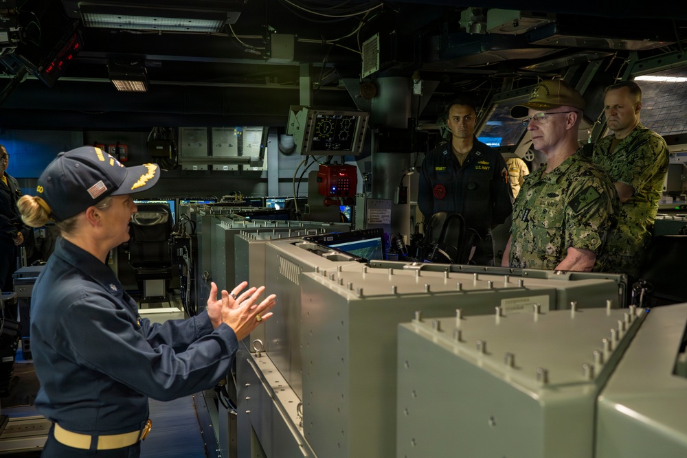 CNO and MCPON visit USS James E. Williams