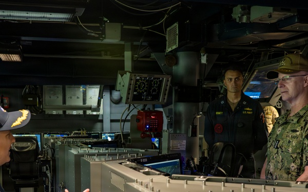 CNO and MCPON visit USS James E. Williams