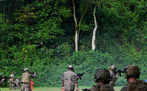 DELAYEN 26: MRF-D, French Armed Forces in French Polynesia conduct bilateral live-fire squad attack drills