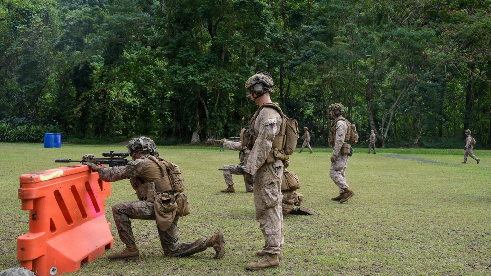 DELAYEN 26: MRF-D, French Armed Forces in French Polynesia conduct bilateral live-fire squad attack drills