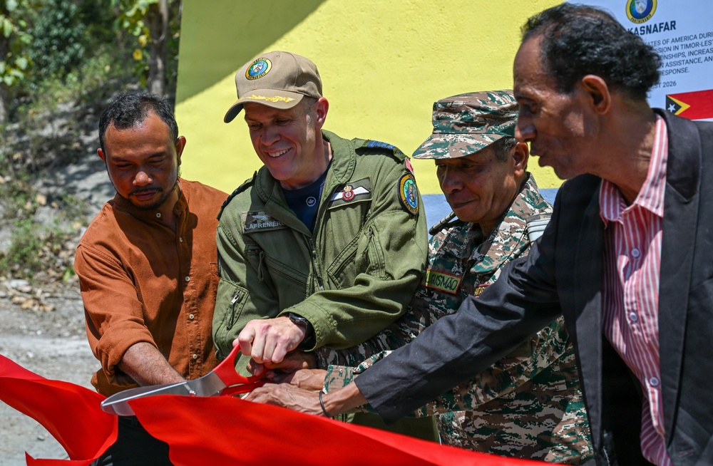 Pacific Partnership 2026 holds ribbon-cutting ceremony for Escola Básica Filial Kasnafar engineering project in Dili, Timor-Leste