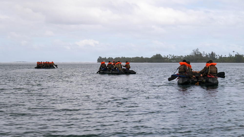 DELAYEN 26: MRF-D Marines conduct amphibious movements in commando course