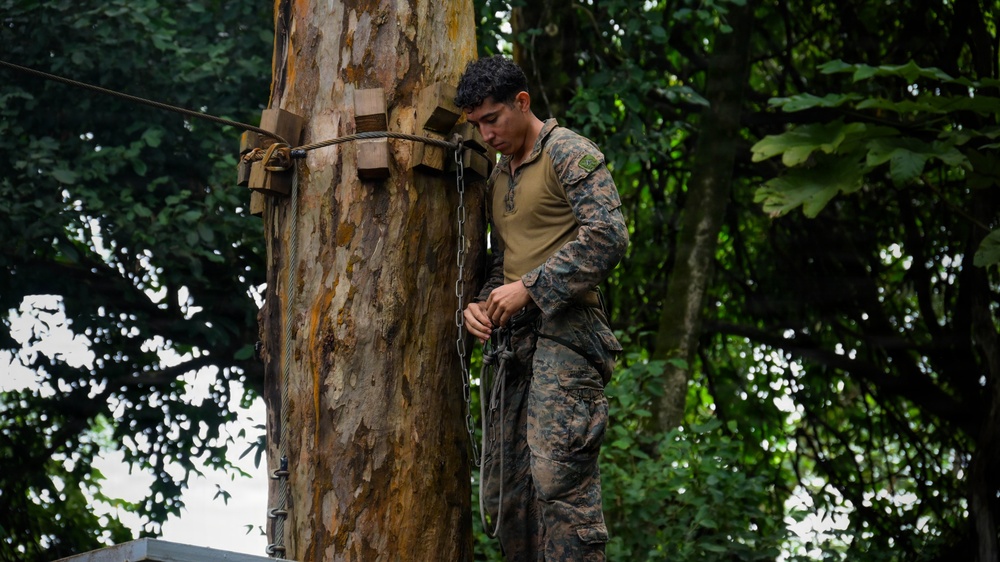 DELAYEN 26: MRF-D Marines participate in obstacle drill for commando course