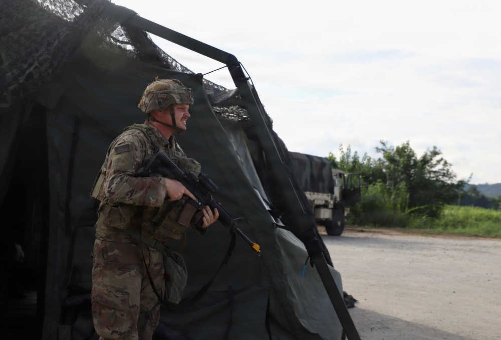 194th DSSB of Champion Brigade trains for base defense