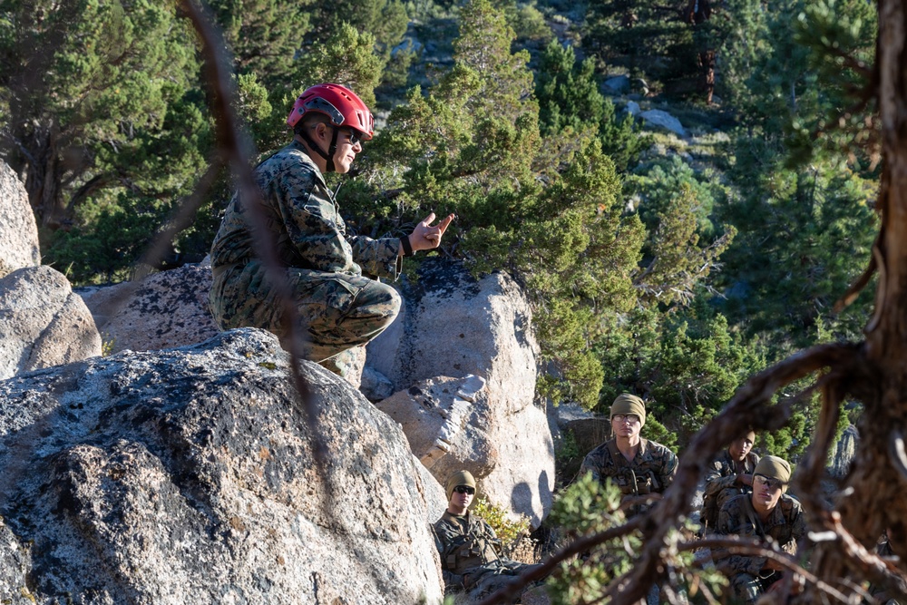 3rd Bn., 4th Marines practice cliff assaults during MTX 4-26