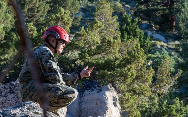 3rd Bn., 4th Marines practice cliff assaults during MTX 4-26