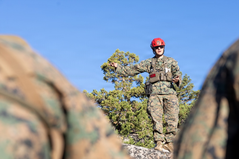 3rd Bn., 4th Marines practice cliff assaults during MTX 4-26