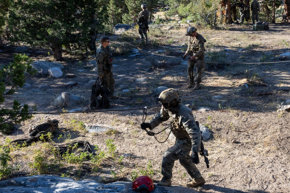 3rd Bn., 4th Marines practice cliff assaults during MTX 4-26