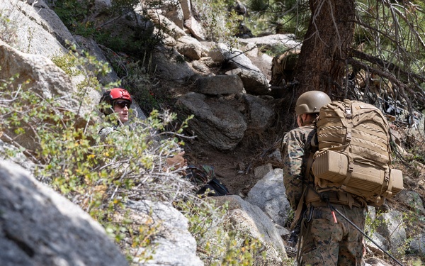 3rd Bn., 4th Marines practice cliff assaults during MTX 4-26