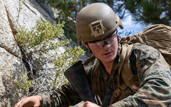 3rd Bn., 4th Marines practice cliff assaults during MTX 4-26