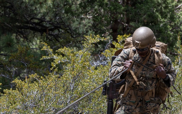 3rd Bn., 4th Marines practice cliff assaults during MTX 4-26