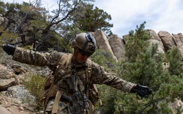 3rd Bn., 4th Marines practice cliff assaults during MTX 4-26