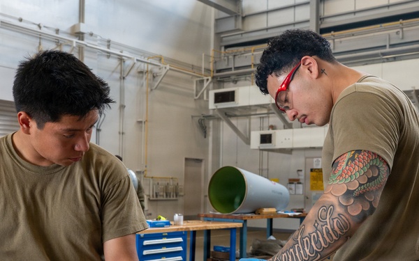 Fueling the Fight: 35th Maintenance Squadron Conducts Nestable Fuel Tank Build Up Training