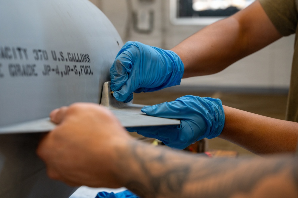 Fueling the Fight: 35th Maintenance Squadron Conducts Nestable Fuel Tank Build Up Training
