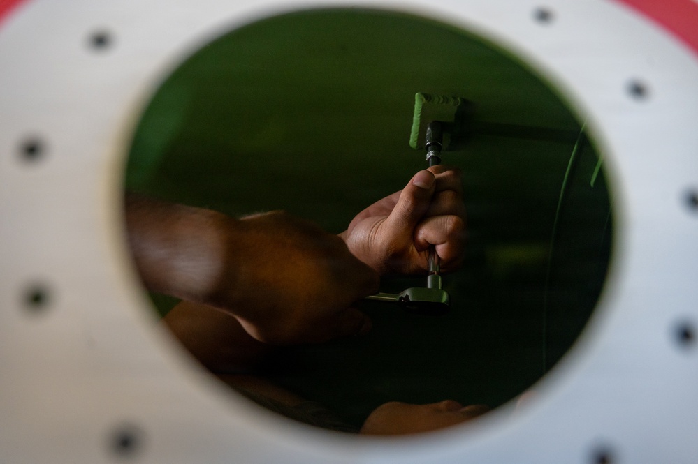 Fueling the Fight: 35th Maintenance Squadron Conducts Nestable Fuel Tank Build Up Training
