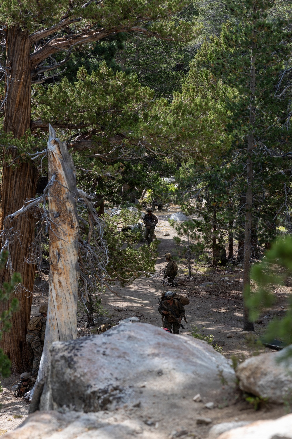 3rd Bn., 4th Marines practice company cliff assaults during MTX 4-26