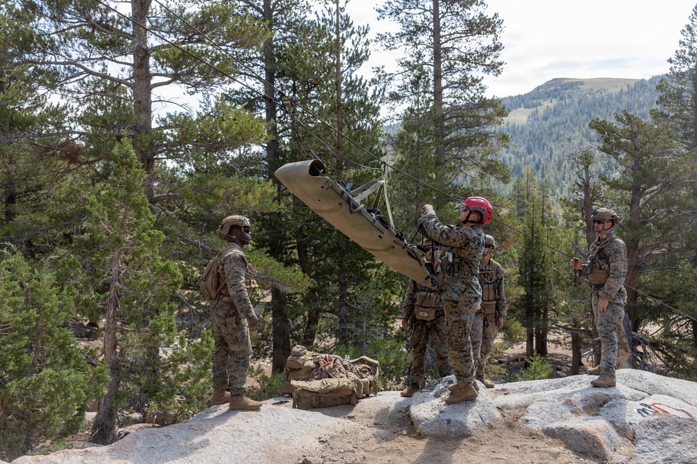 3rd Bn., 4th Marines practice company cliff assaults during MTX 4-26