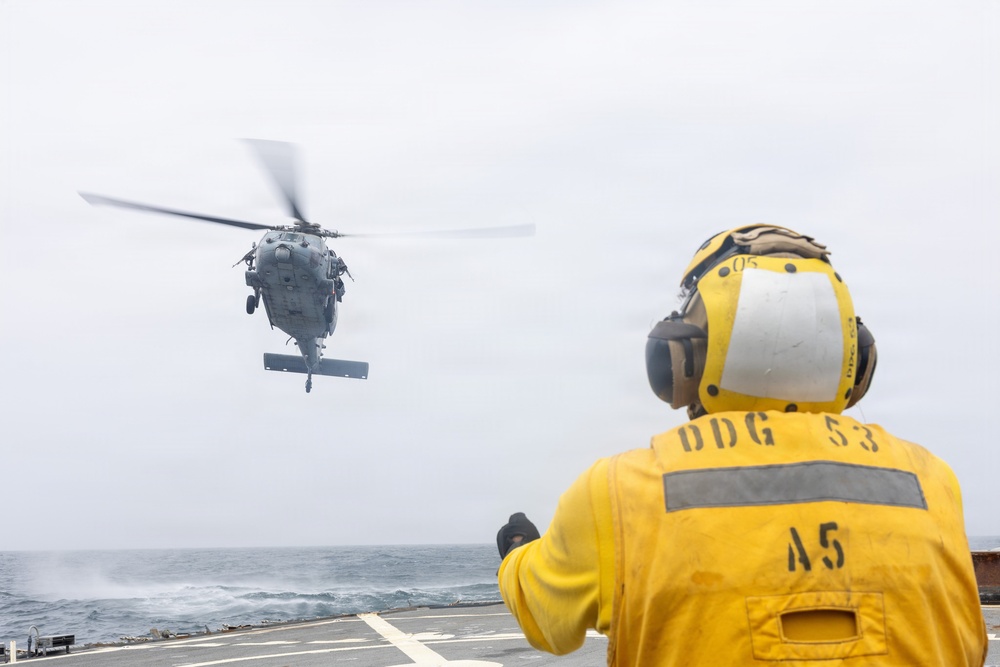 John Paul Jones Conducts Flight Operations