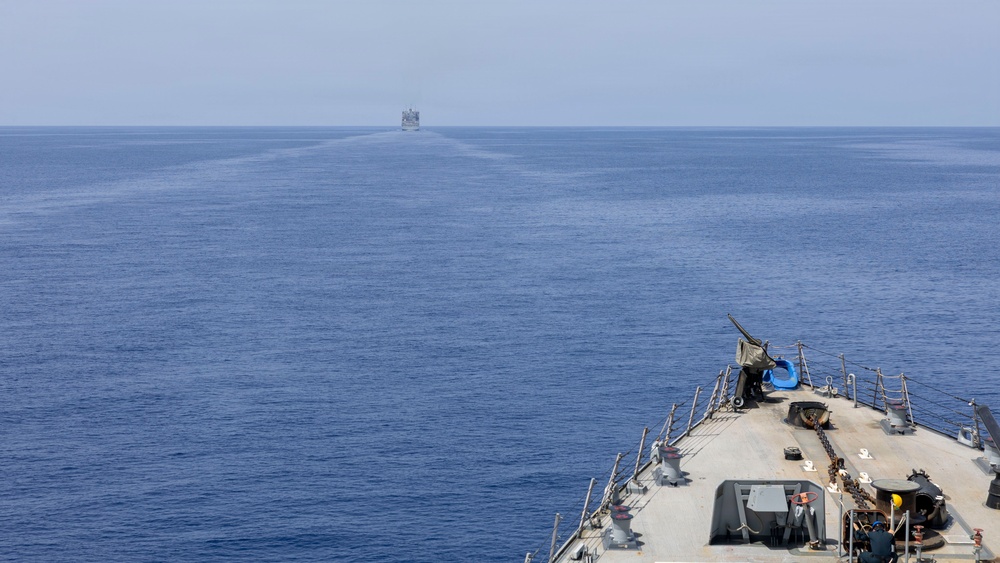 DDG 117 RAS With USNS Medgar Evers