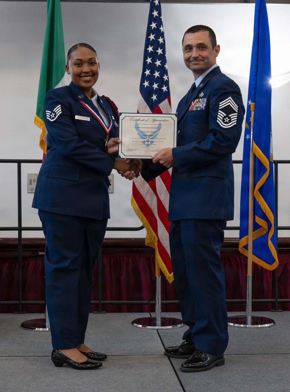 ALS Class 26-F celebrates graduation at Aviano AB
