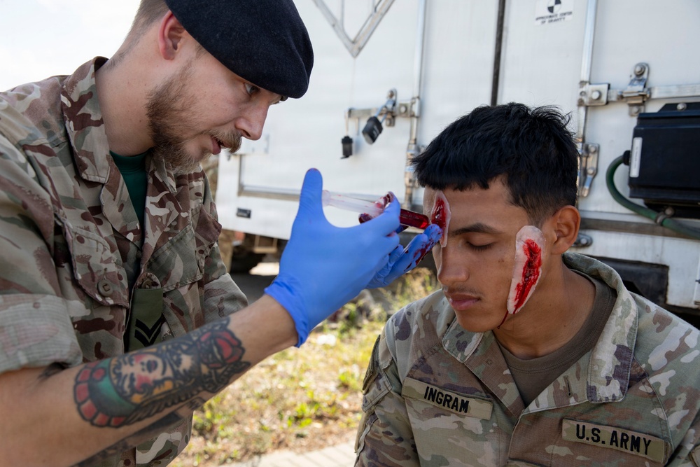 2-37 AR and Allies work side by side during joint medical training in Poland