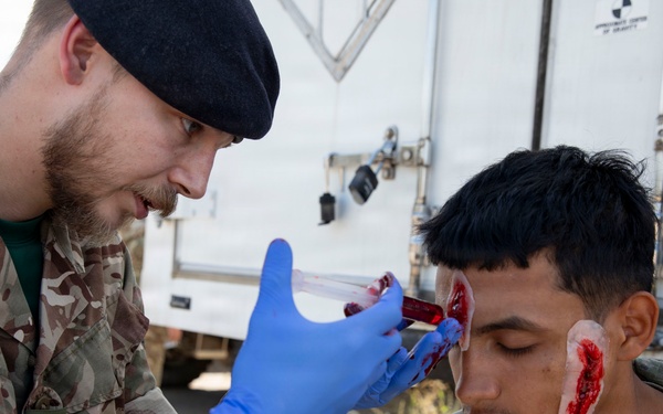 2-37 AR and Allies work side by side during joint medical training in Poland