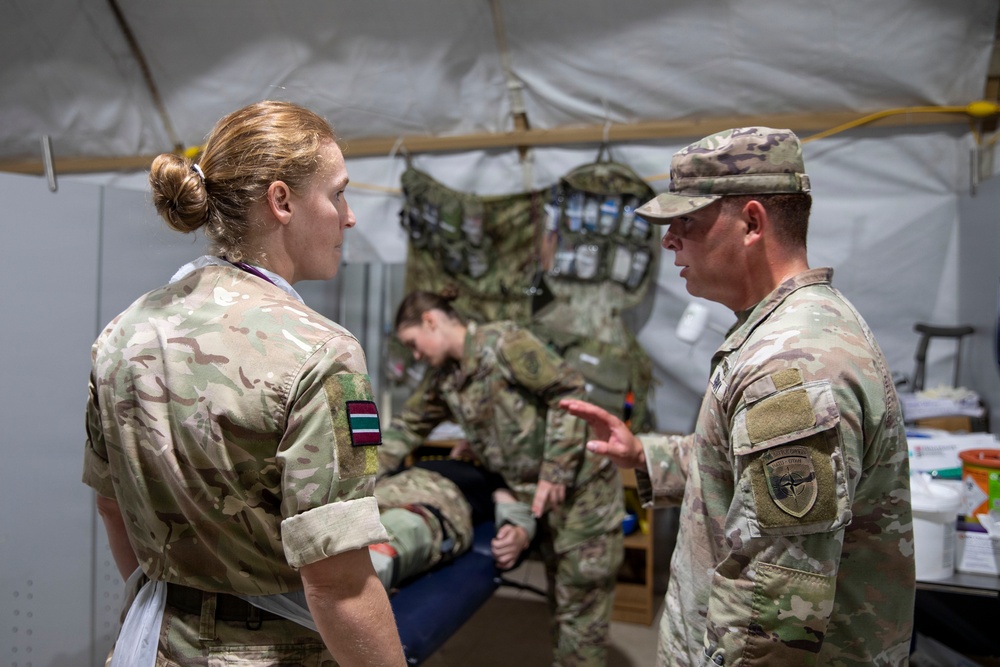 2-37 AR and Allies work side by side during joint medical training in Poland