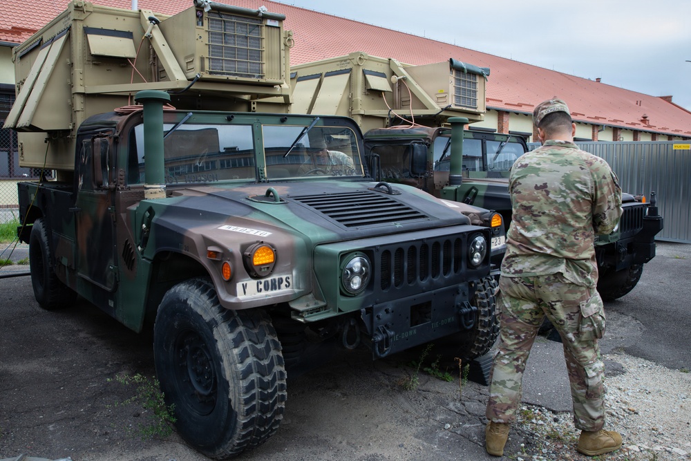 Signal Intelligence Support Company conducts preventive maintenance checks and services