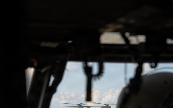 1-214 GSAB of the 12th CAB Conducts Multi-Ship Air Assault During Saber Junction