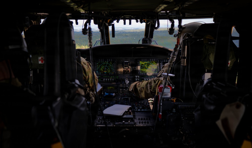 1-214 GSAB of the 12th CAB Conducts Multi-Ship Air Assault During Saber Junction