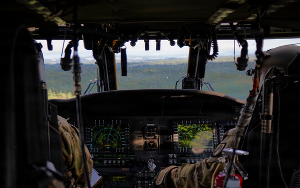 1-214 GSAB of the 12th CAB Conducts Multi-Ship Air Assault During Saber Junction