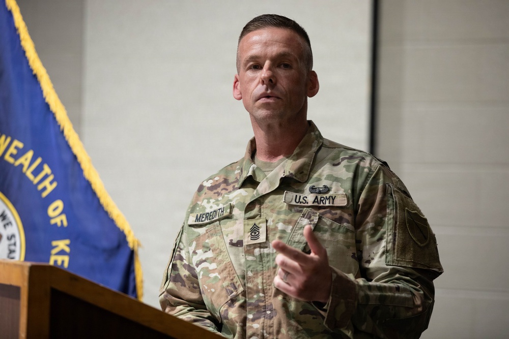Meredith assumes role as G-1 sergeant major
