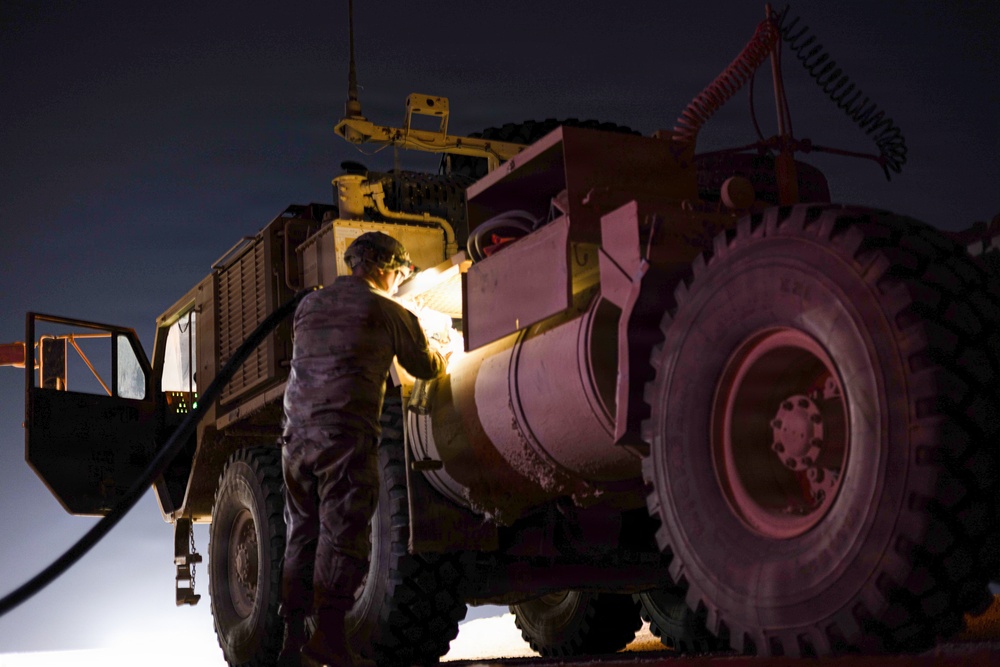 U.S. Army Soldiers Conduct Operations in the Middle East