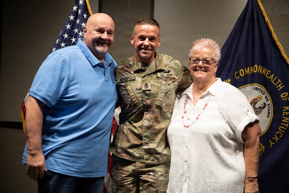 Meredith assumes role as G-1 sergeant major