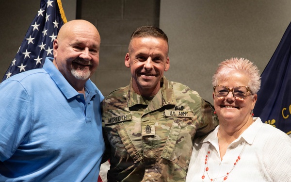 Meredith assumes role as G-1 sergeant major