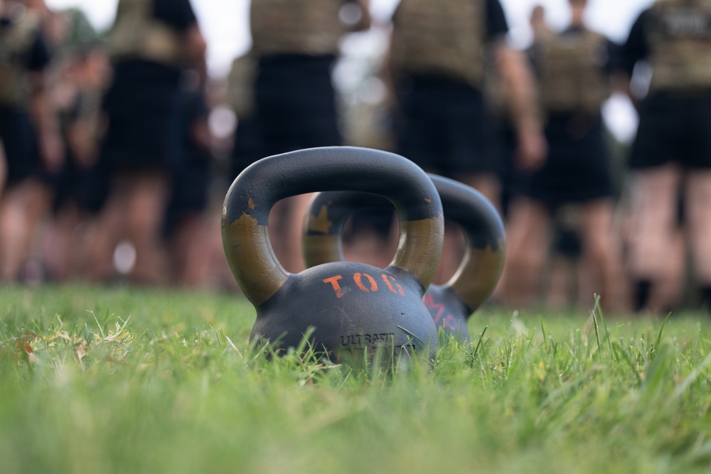 Leaders From The Old Guard Conduct APEX Path Physical Training