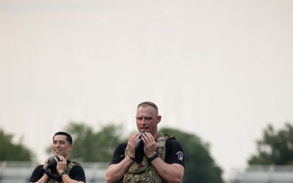 Leaders From The Old Guard Conduct APEX Path Physical Training