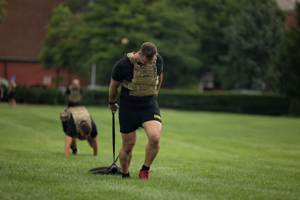 Leaders From The Old Guard Conduct APEX Path Physical Training