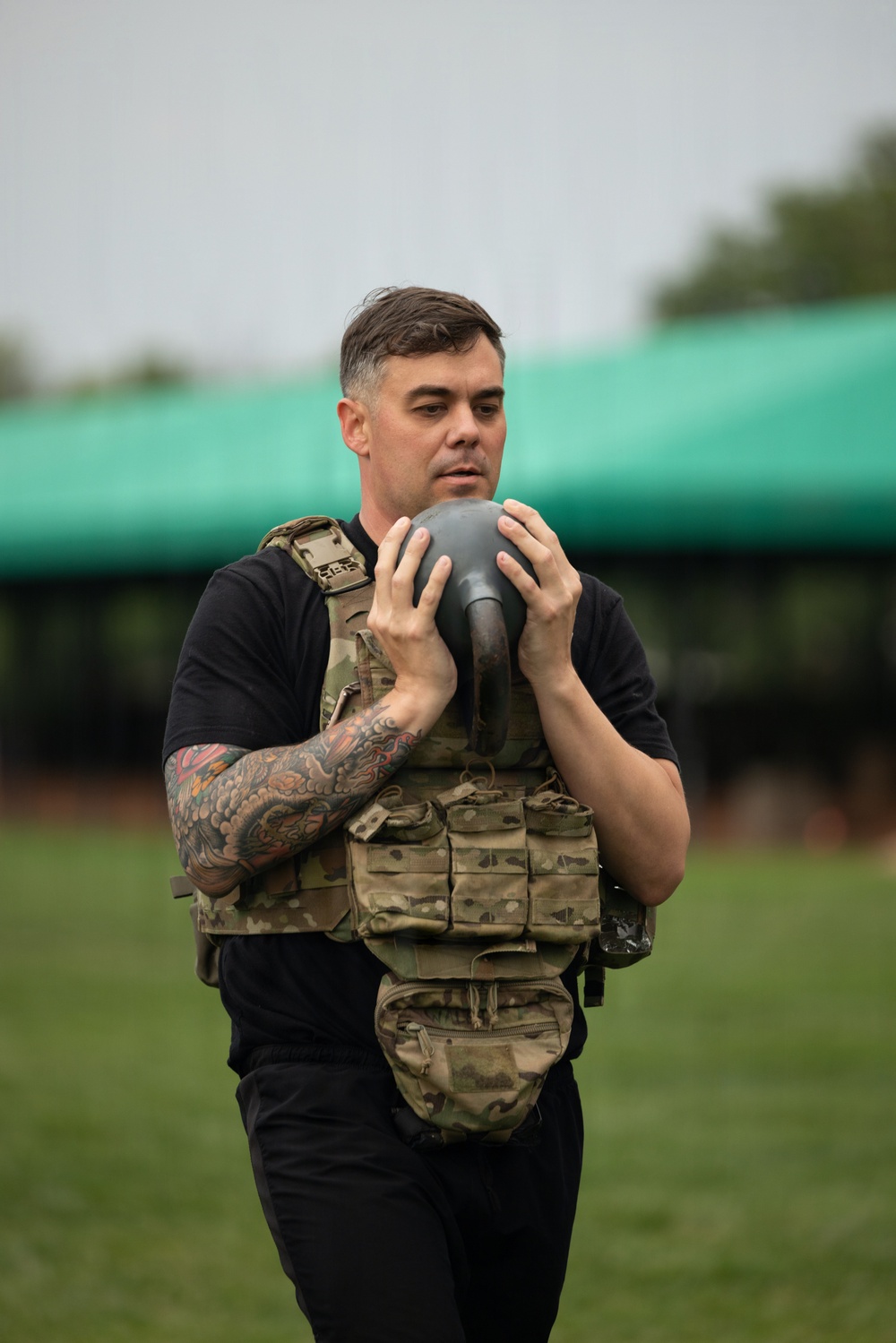 Leaders From The Old Guard Conduct APEX Path Physical Training