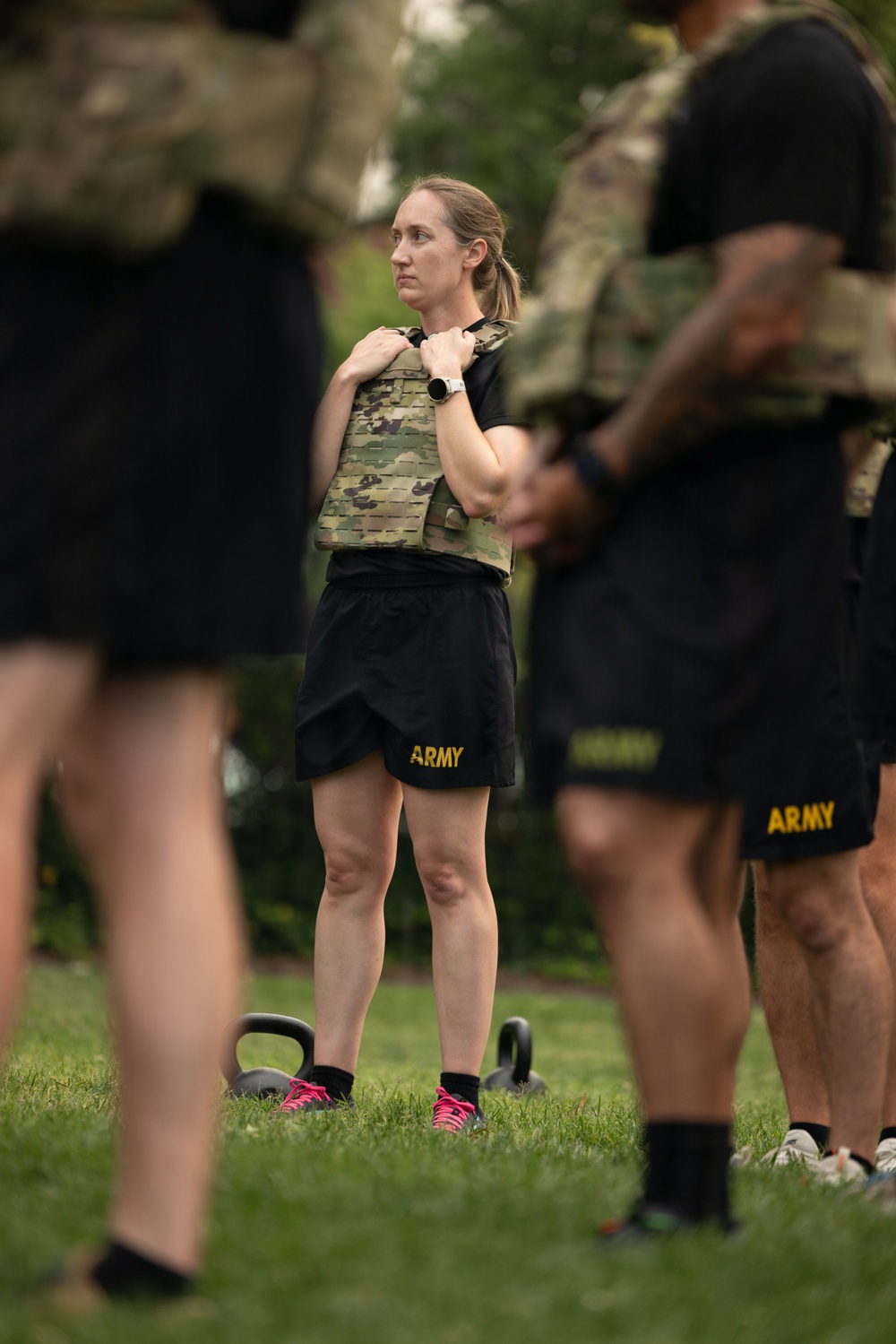 Leaders From The Old Guard Conduct APEX Path Physical Training