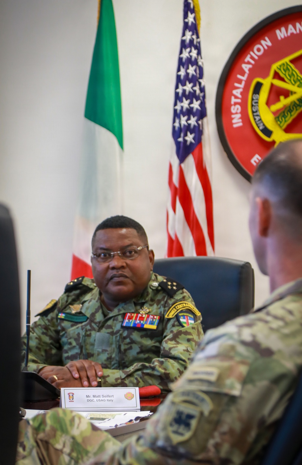 US, Central African Republic hold garrison management engagement in Italy