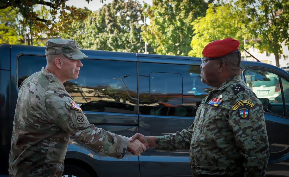 US, Central African Republic hold garrison management engagement in Italy