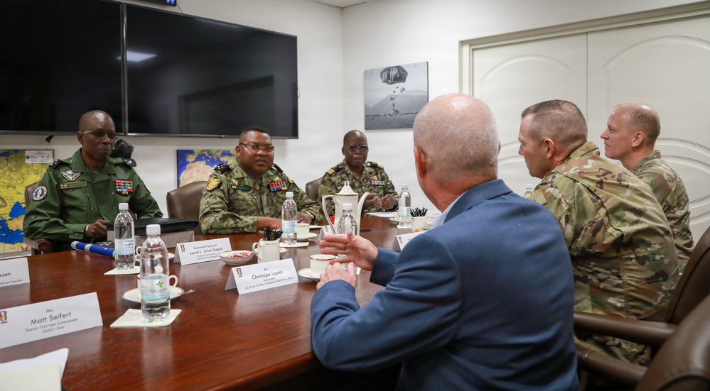US, Central African Republic hold garrison management engagement in Italy