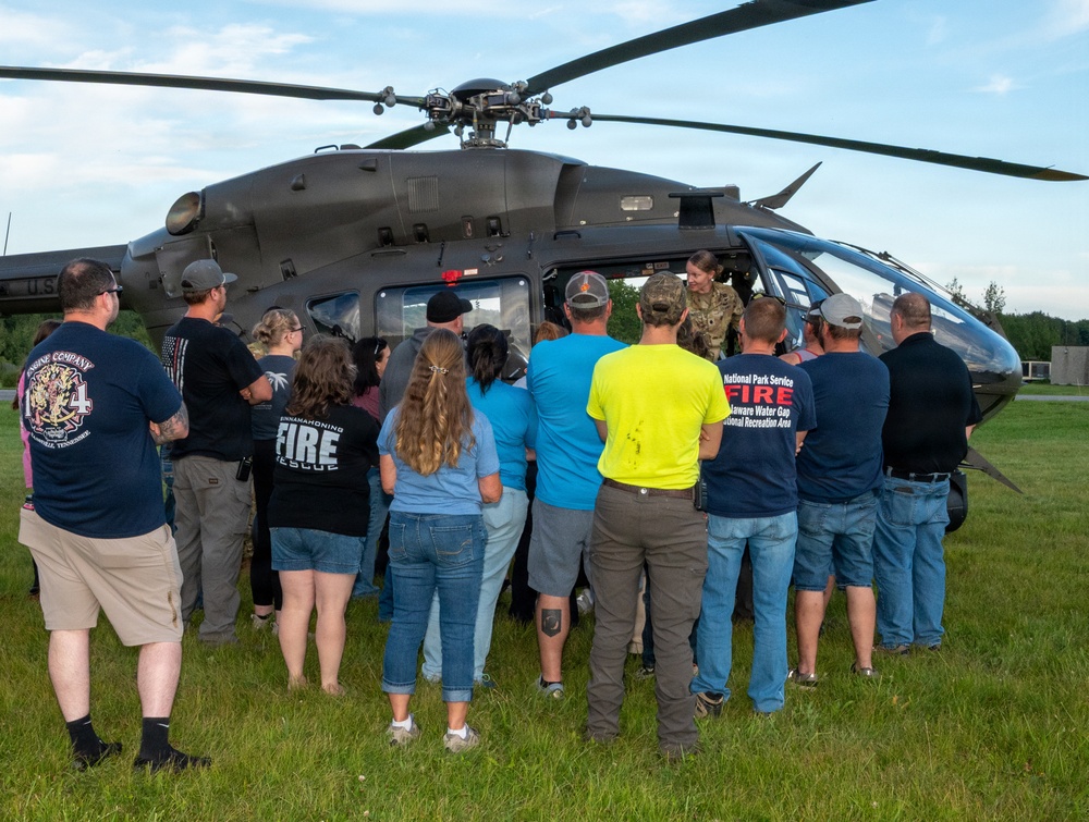Pa. National Guard conducts helicopter orientation for emergency responders