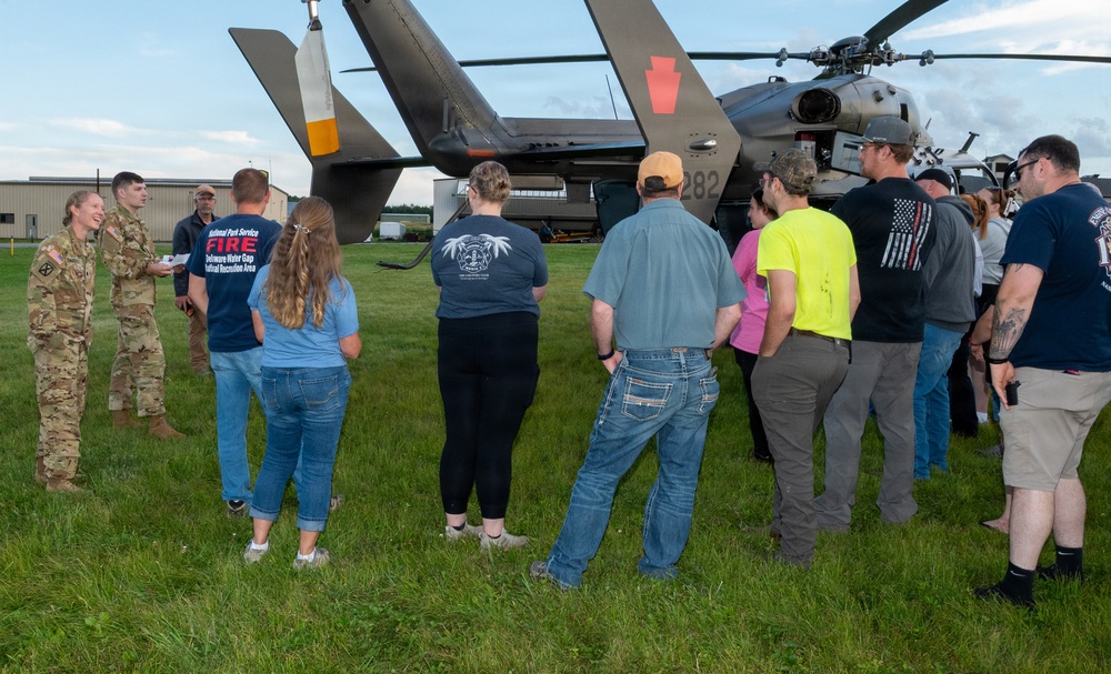 Pa. National Guard conducts helicopter orientation for emergency responders